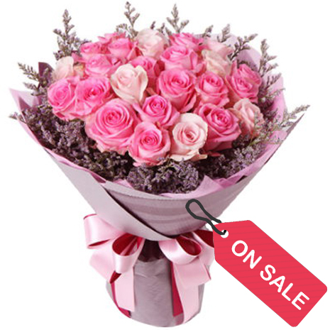 Send 1 Dozen Pink Rose Bouquet to japan | Best Florists in Japan ...