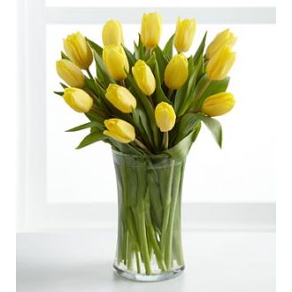 send 12 yellow tulip to japan