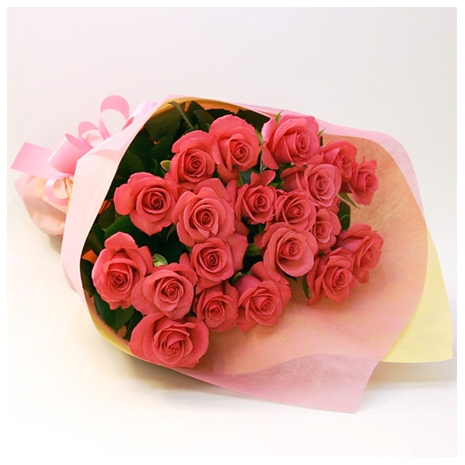 send best moment 24 pink roses to japan